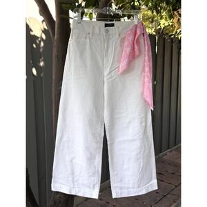 NEW Y2K Juicy Couture Wide Leg Corduroy Pants w/ Pink Logo Scarf Sz 26